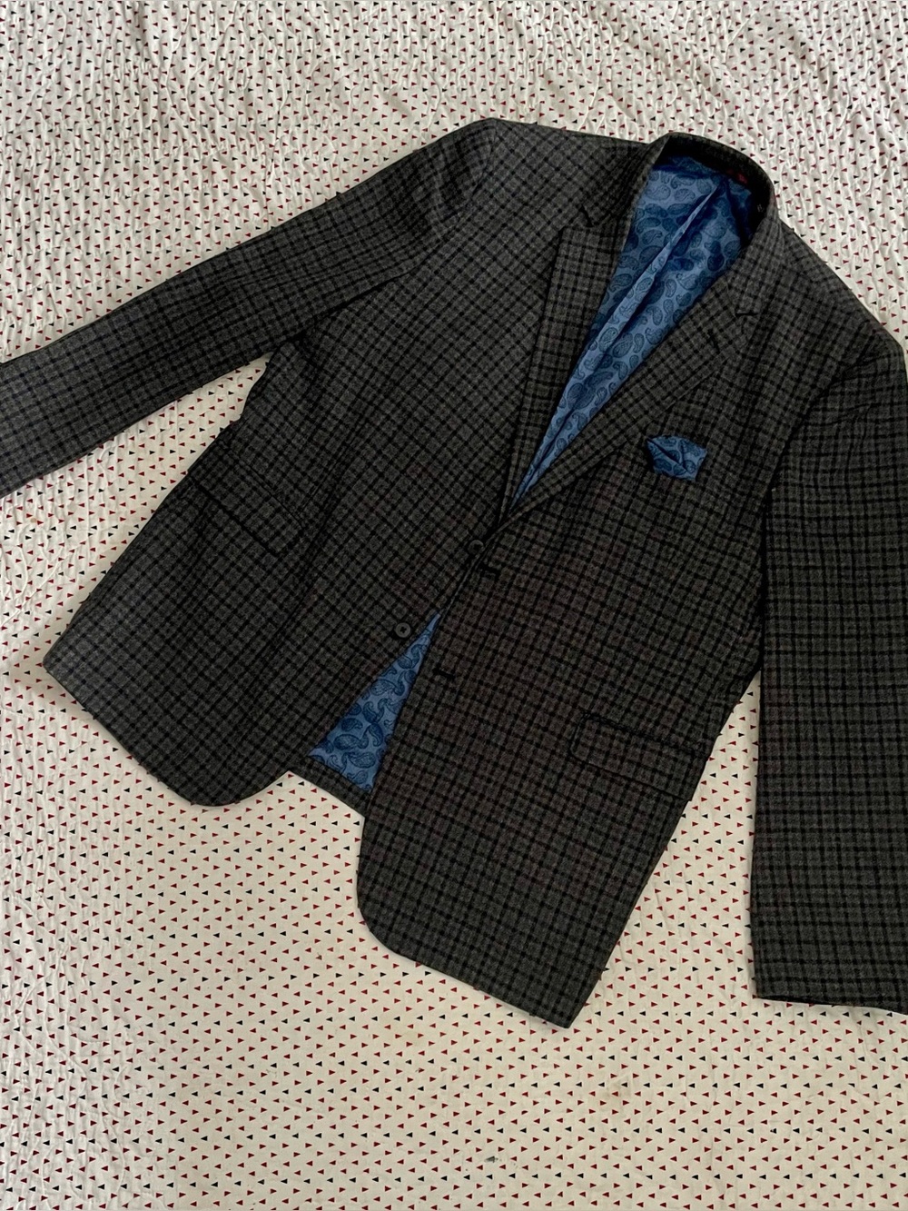 Johnston & Murphy Plaid Blazer XXL - Picture 2 of 4